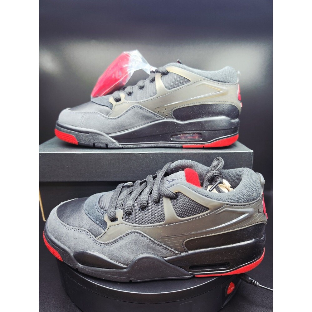 Jordan Air Jordan 4 RM (GS) Kids Sneakers Black/Red/Gray US 7Y/8.5 Women